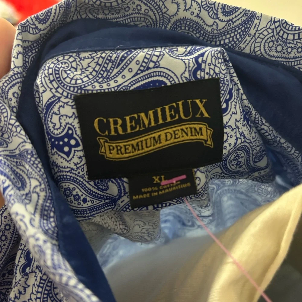 Daniel Cremieux Blue Paisley Men's Shirt - Picture 3 of 3